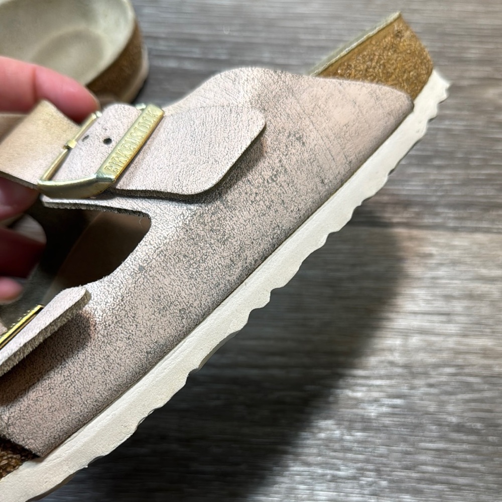 Birkenstock Rose Gold Sandals woman’s 39 (b201) - Picture 3 of 9
